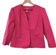 Women's Vintage Oscar De La Renta pink suit blazer jacket