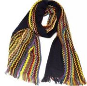 NWT Missoni Geometric Fantasy Multicolor Fringed Scarf