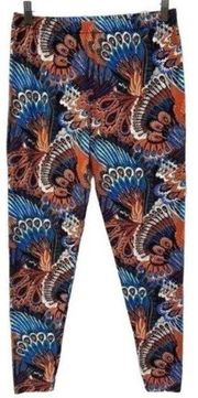 Win Win Leggings Super Soft Stretch Peacock Print