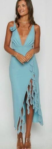 NWT Beginning Boutique Kalani Blue Maxi Dress Size 4