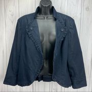 John Paul Richard blue jean blazer size XL