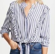 Rails Piper Ocean White Stripe Top Women’s Medium