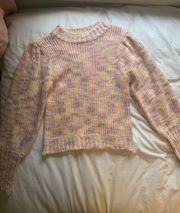 , Multi Color Pastel Sweater