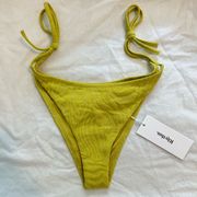 NWT Rhythm Bikini Bottoms in Neon Green, Size L