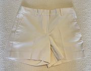 Women's White Chino Shorts Pockets Size 2