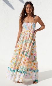 Barok Paris Parisa Assorted Cover-Up Tiered Cotton Maxi Dress