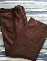 Banana Republic  Harrison Brown Pinstripe Slacks Trousers Pants Wool Blend Sz 8