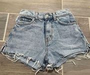 Revice cut off denim jean shorts size 25 cheeky