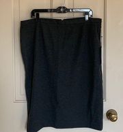 Simply Vera ✨3 for $30✨ NWT Charcoal Gray Pencil Skirt Size XL