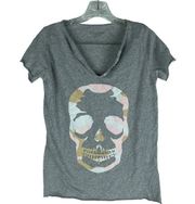 Zadig & Voltaire Tunisien Mc Camo Skull Tee Shirt Gray Size S