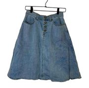 Anthropology Pilcro and the Letterpress Jean Skirt