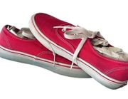 Vans  OFF THE WALL Classic Red Lace Up Sneakers Ladies Size 7