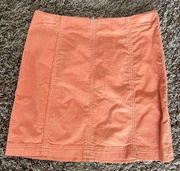 Orange free people pencil skirt size 4