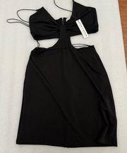 NWT Alice + Olivia Black Mini Dress