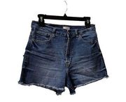 Kensie‎ Jeans Shorts Raw Hem Shorts Denim Blue Size 8/29 Women 051302