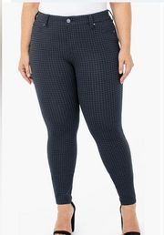 Liverpool Madonna Houndstooth Check Skinny Pants size 16W NWT