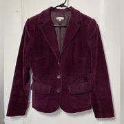 Shoshanna | Corduroy Button Front Blazer Jacket
