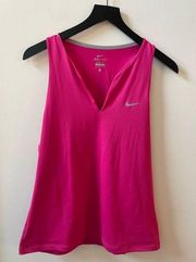 v-neck tank, pink, size XL