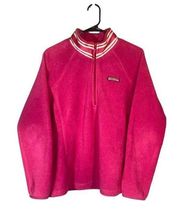 Vineyard Vines Pink 1/4 Zip Long Sleeve Sweater Women Sz L