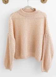 Boutique Cream Chunky Knit Sweater