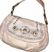 Franco Sarto gold metal studded boho purse