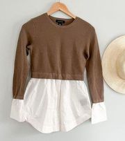 Club Monaco | Berdine Sweater | "Fox" Tan and white | Sz XS | NWT