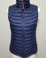 Tommy Hilfiger blue nylon puffer vest size xs