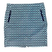 Kenar blue black and white mini pencil skirt