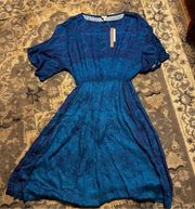 Anthropologie tiny blue dress size small NWT