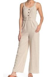 Romeo & Juliet Couture Striped Linen blend Jumpsuit S