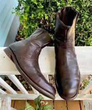 Men  Paul Smith Brown Leather Womens Boots Size 37.5