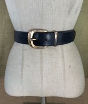 , Vintage Italian Leather Trouser Belt Size Medium  Made In USA