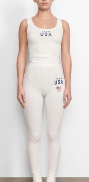 NWT! Skims Team USA Ribbed Ankle Leggings