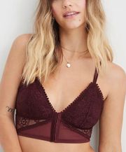 Joy Lace Padded Longline Bralette size small