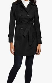 Water Resistant Double Breasted Belted Trench Coat