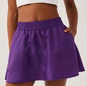 Outdoor Voices GeoShine 3" Skort Skirt Acai Purple size XS