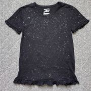 Joe Boxer Sparkly Bling Black and Silver Pajama Shirt