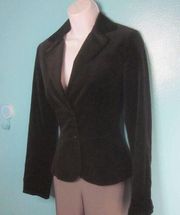 Vintage Shelli Segal Blazer Black Velvet Size 4