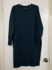 universal standard green crew neck sweatshirt dress size xs