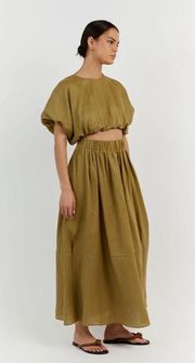 Silk Blend Maxi Skirt