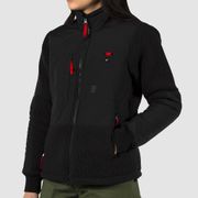 NWT  Subalpine Polartec Sherpa Black Fleece Zip Up Jacket