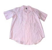 Vintage 1980s Saks Fifth Avenue Women’s Pink Top Size S Made In USA 100% Cotton