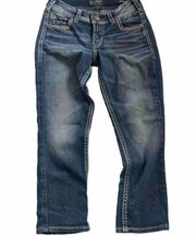 Silver Suki Capri Denim Jeans Women's