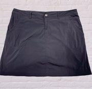 Eddie Bauer sport dark gray mini skirt sz 10