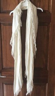 Cream colored scarf