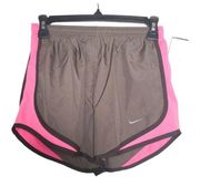 Nike  Dri-Fit Athletic Shorts Olive Khaki and Pink Accent Extra Small XS