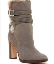 Louise et Cie Ynez Suede and Rabbit Fur Boots