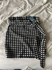 Gingham Mini Skirt