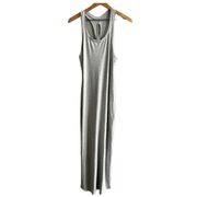 Lululemon Restore and Revitalize Heathered Core Light Grey Maxi Slit Dress 4