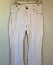 Kut from the Kloth | White Wash "Chrissy Flare" Denim Jeans Size 2